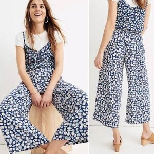 Madewell Huston Pull-On Crop Pants in French Floral